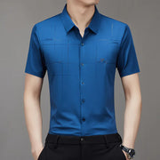 2023 Summer Men's Short Sleeve Business Shirt
