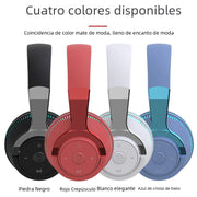 New H2 Bluetooth Over-Ear Headphones with Bass Lights