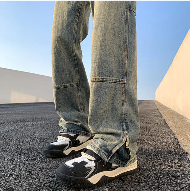 American Retro Heavy Wash Jeans