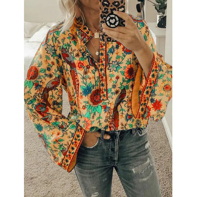 Printed Beach Casual Shirt for Work Holidays